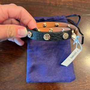 COPY - NWT Tory Burch Double wrap logo stud bracelet.